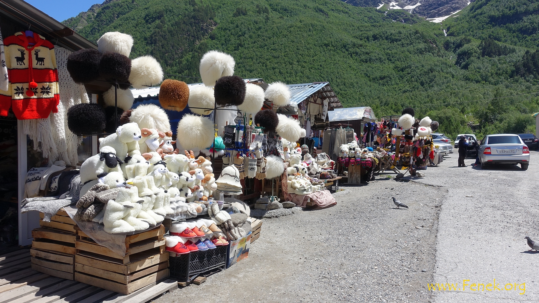 Souvenirs der lokalen Handwerkerinnen
