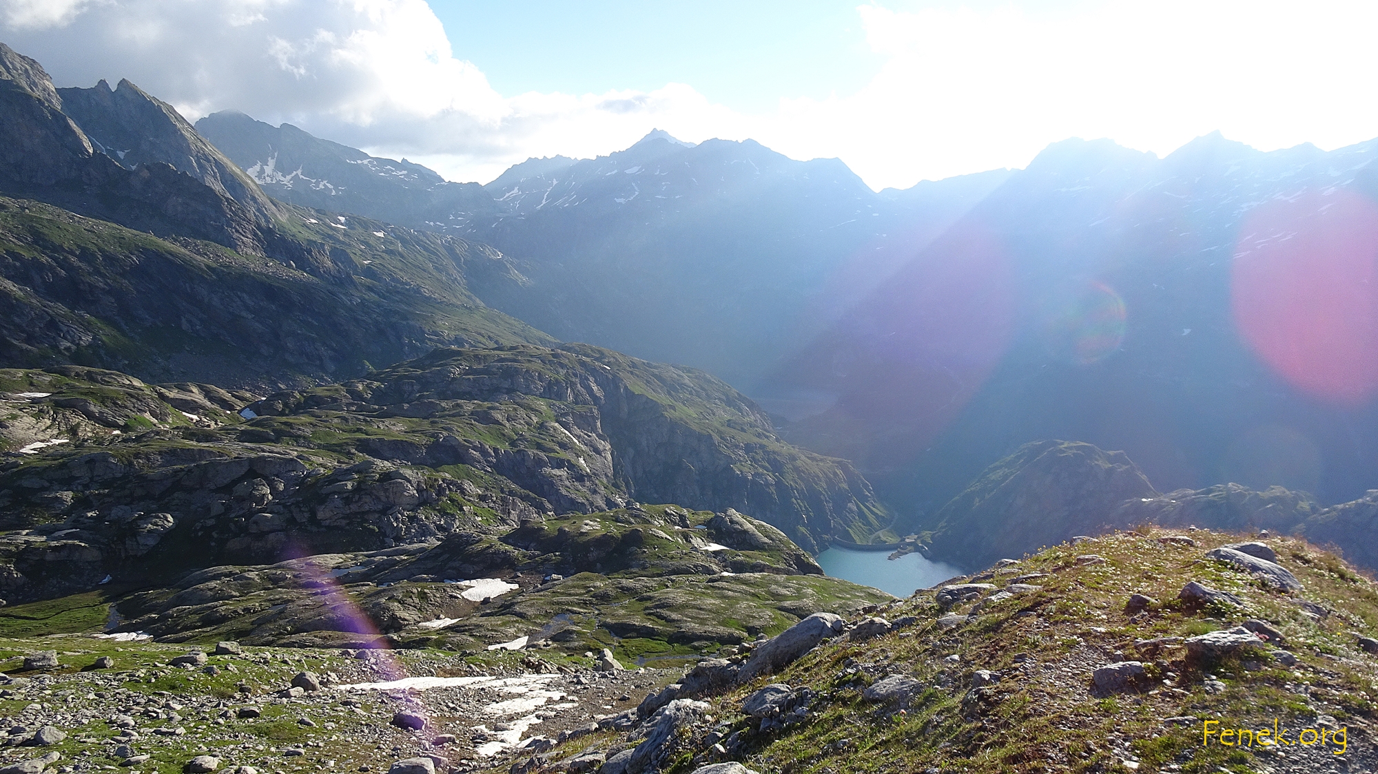 der Lago del Zött liegt schon tief unter uns.....