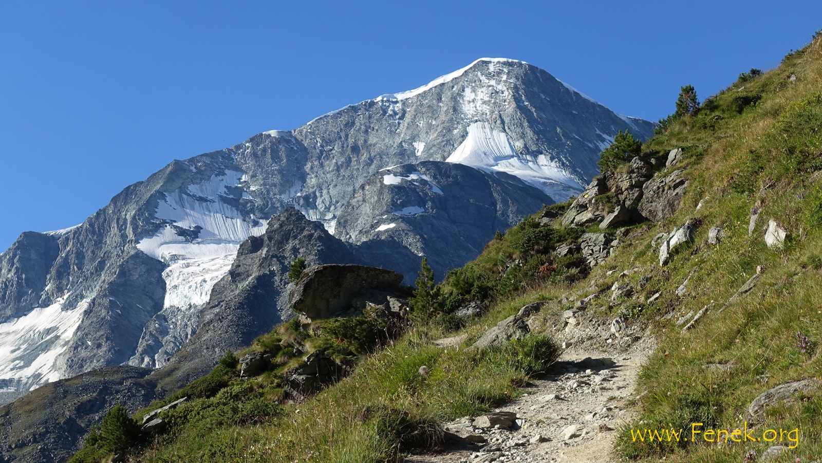 das obligate Bild der Pigne d'Arolla