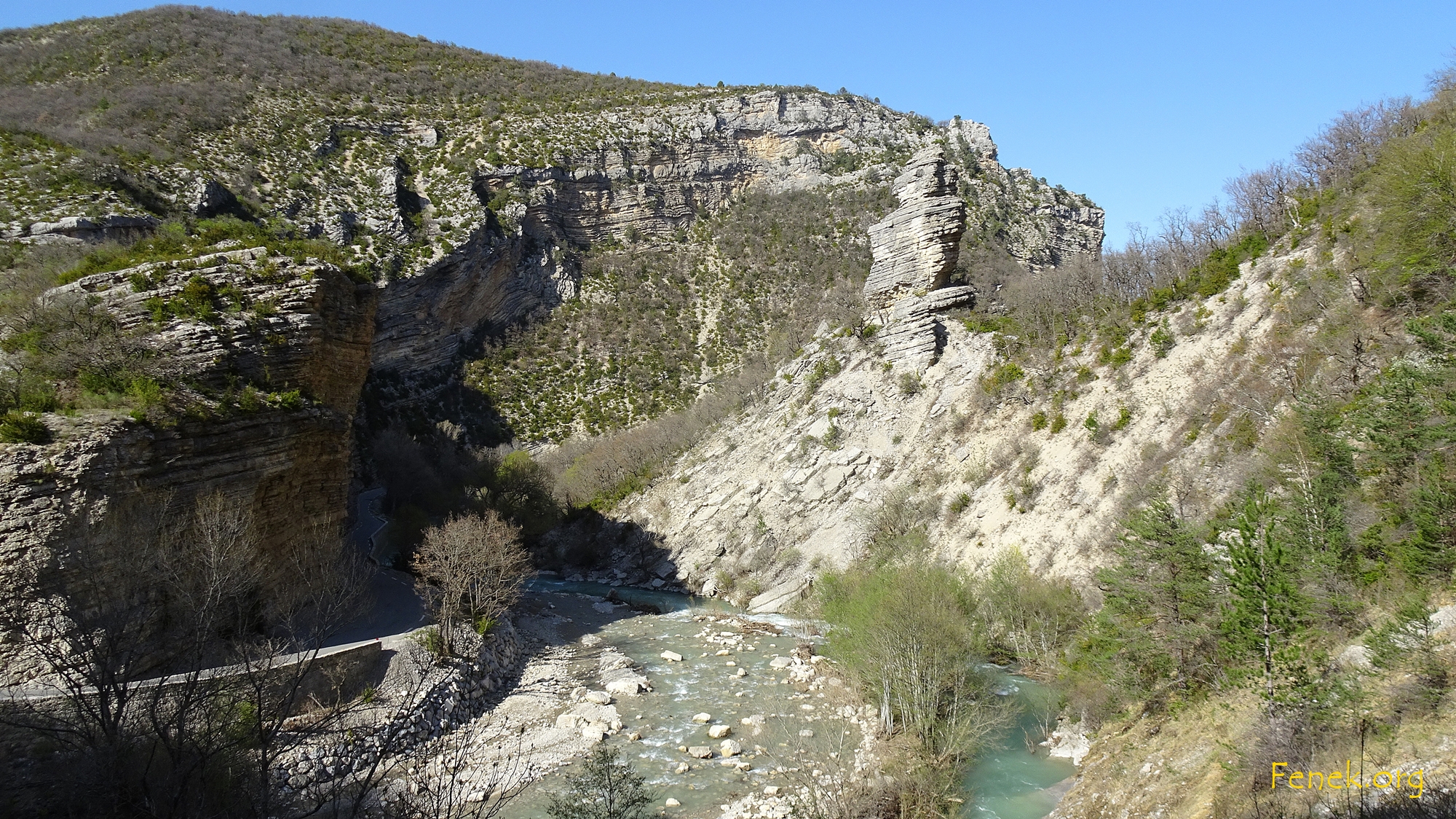 in der Méouge Schlucht