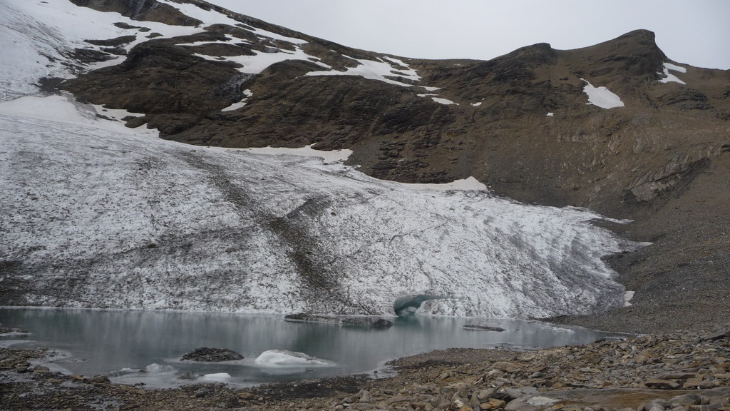 der schwindende Geltengletscher