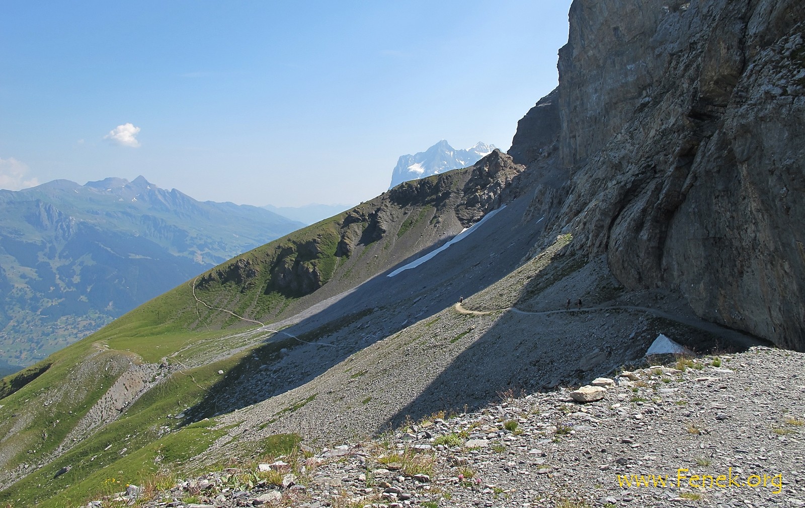 am Beginn des Eigertrails