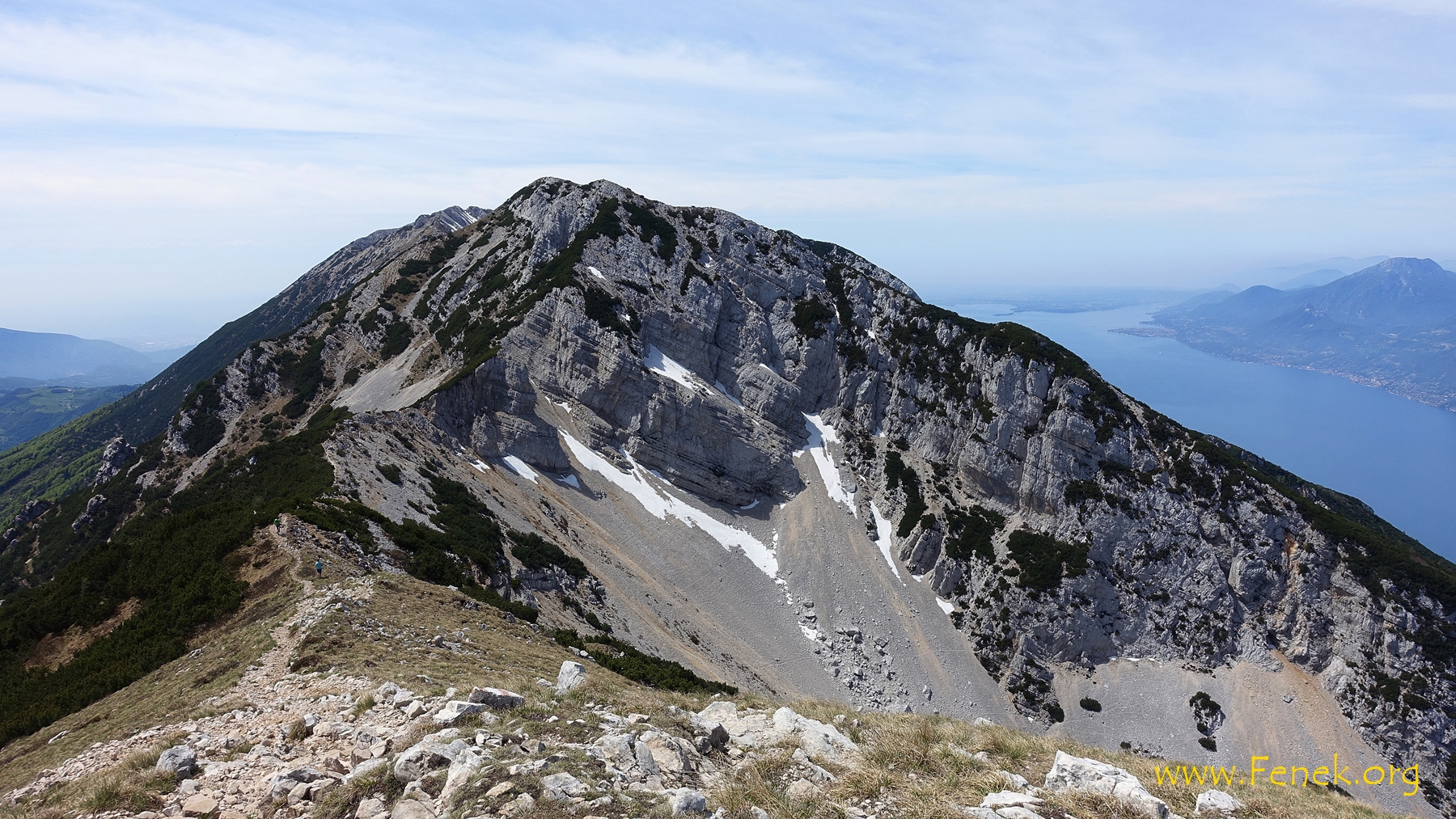 auf der Cima delle Pozzette mit Blick auf die weiteren Gipfel....