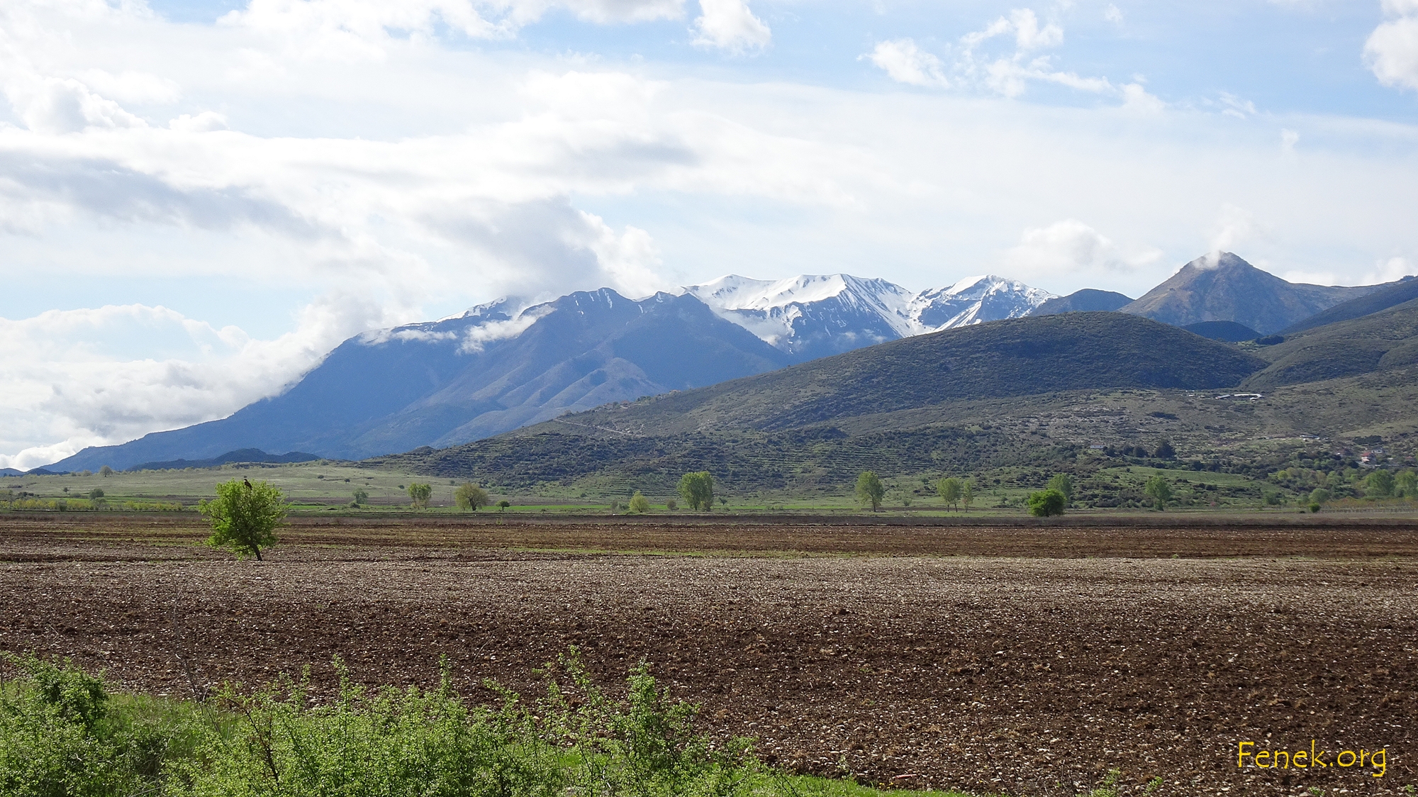 es hat noch Schnee in Griechenland
