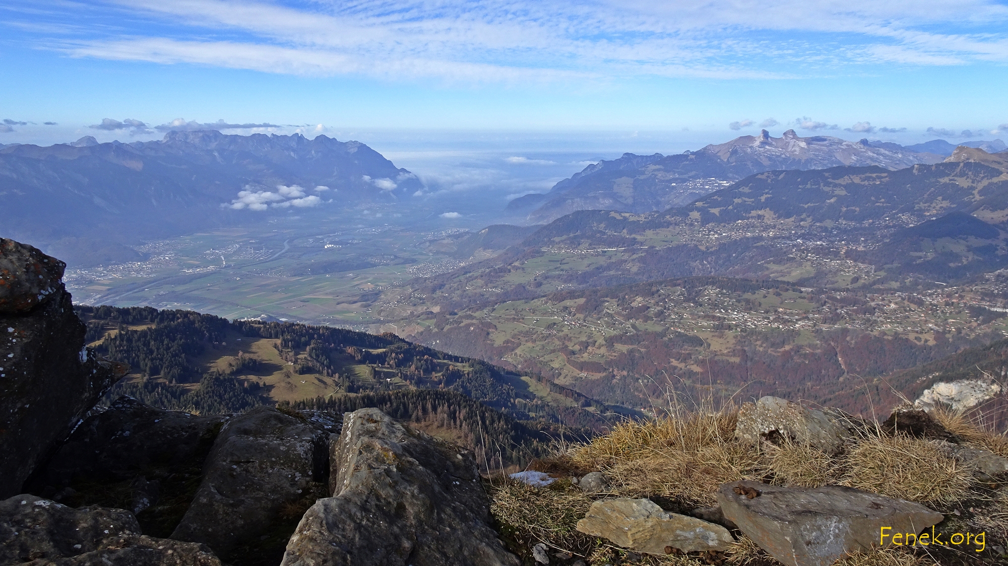 Aussicht ins Rhonetal