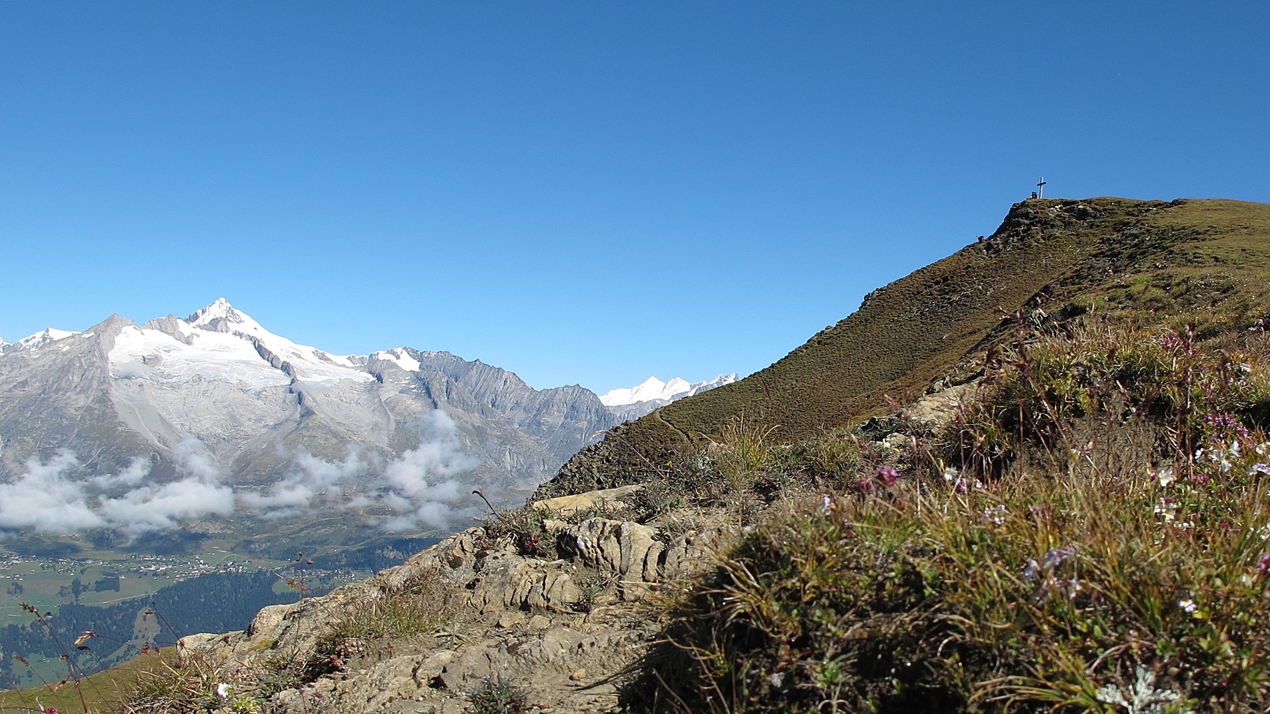 da geniessen schon zwei die Aussicht