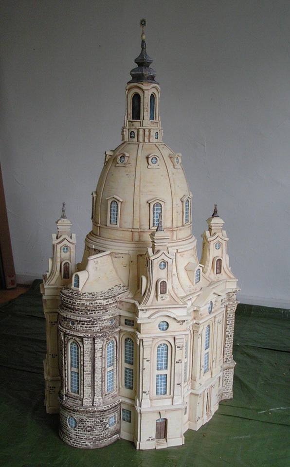 Modell der Frauenkirche Dresden als Puzzle, Postbank