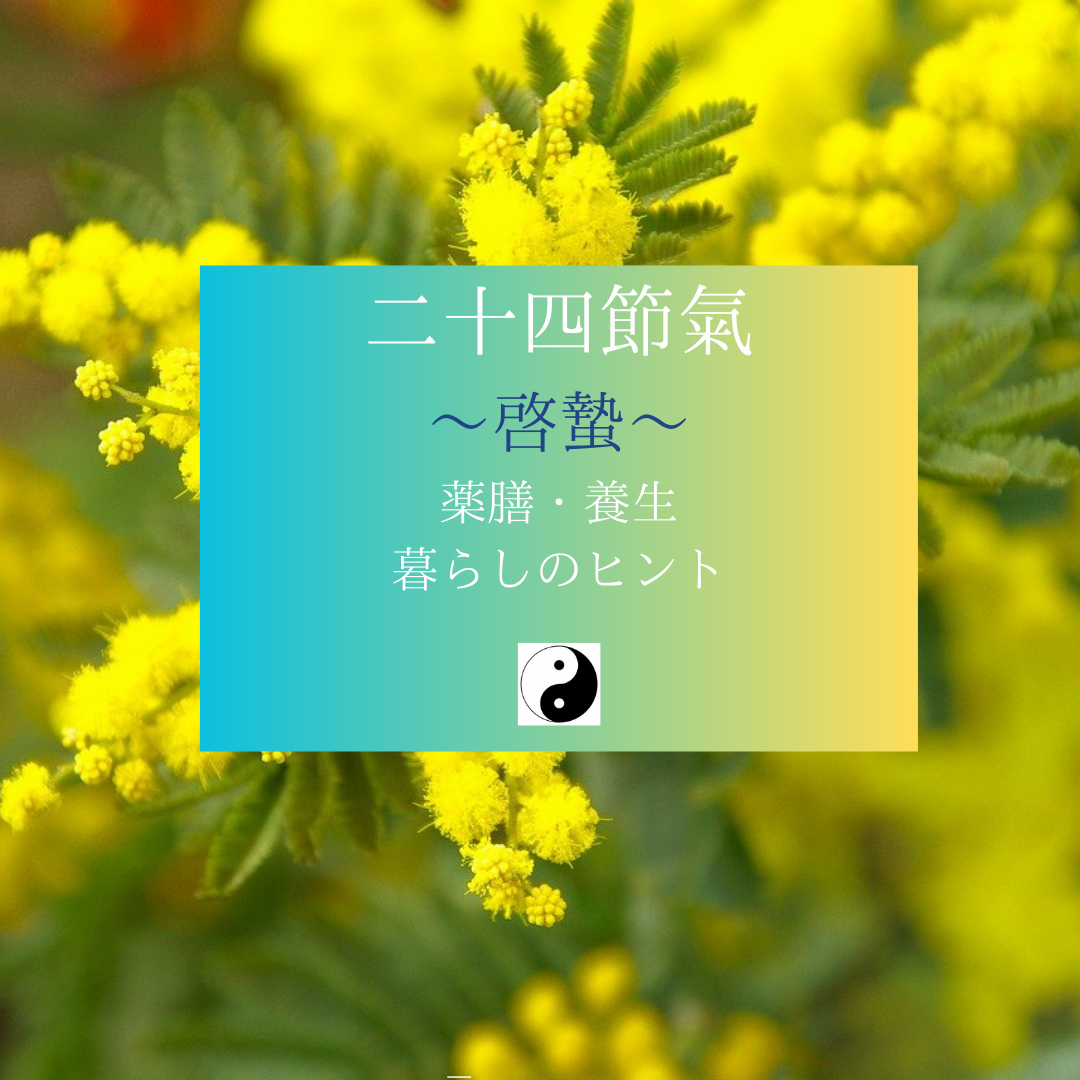目覚めの時「啓蟄」/ヨガ 薬膳 リハビリ ヘルスケア研究所　サラフロウ