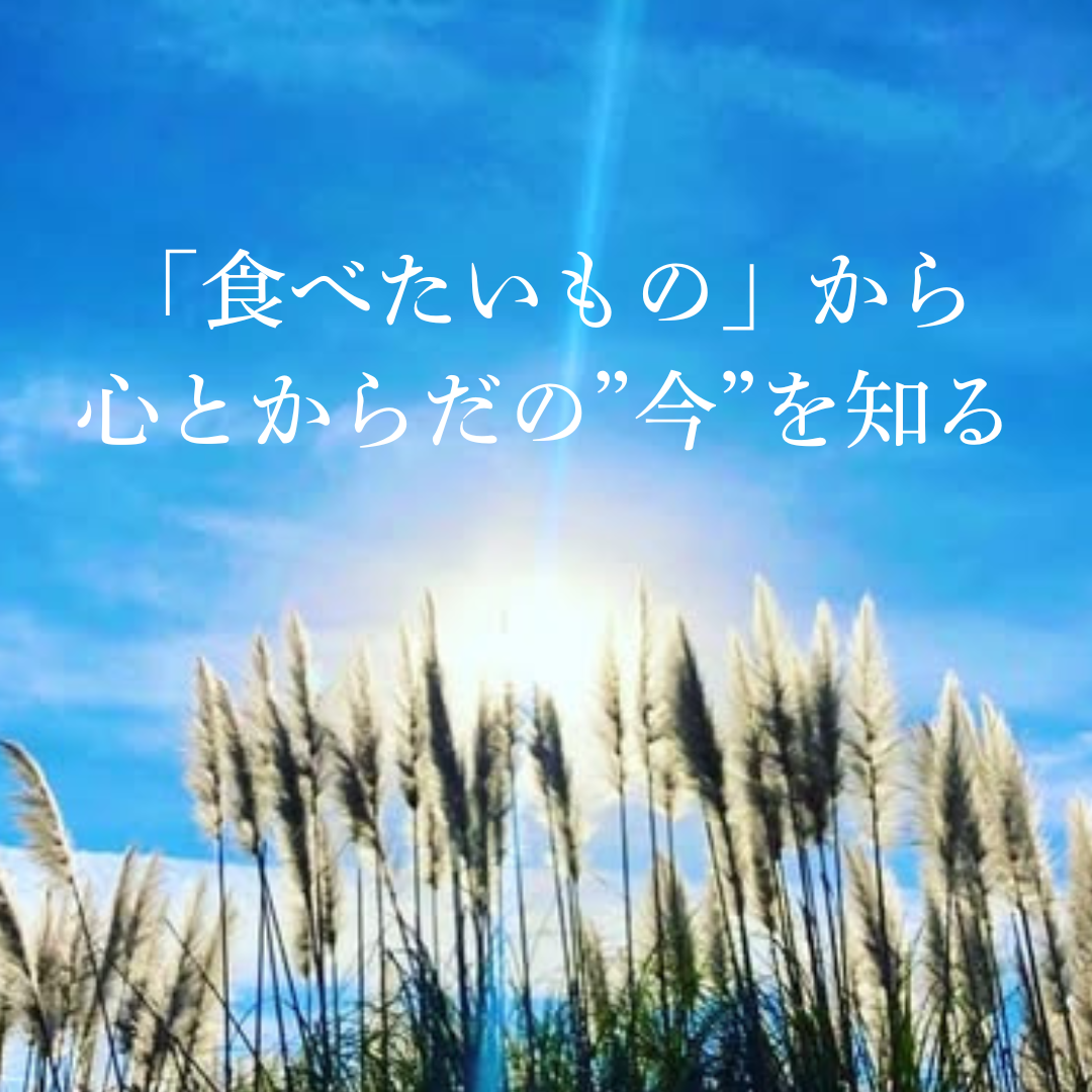 「今、食べたいものは何ですか？」食べ物から”今のわたし”を知る　暮らしのヒント/喜多見狛江 ヨガ薬膳リハビリ　ヘルスケア研究所　サラフロウ