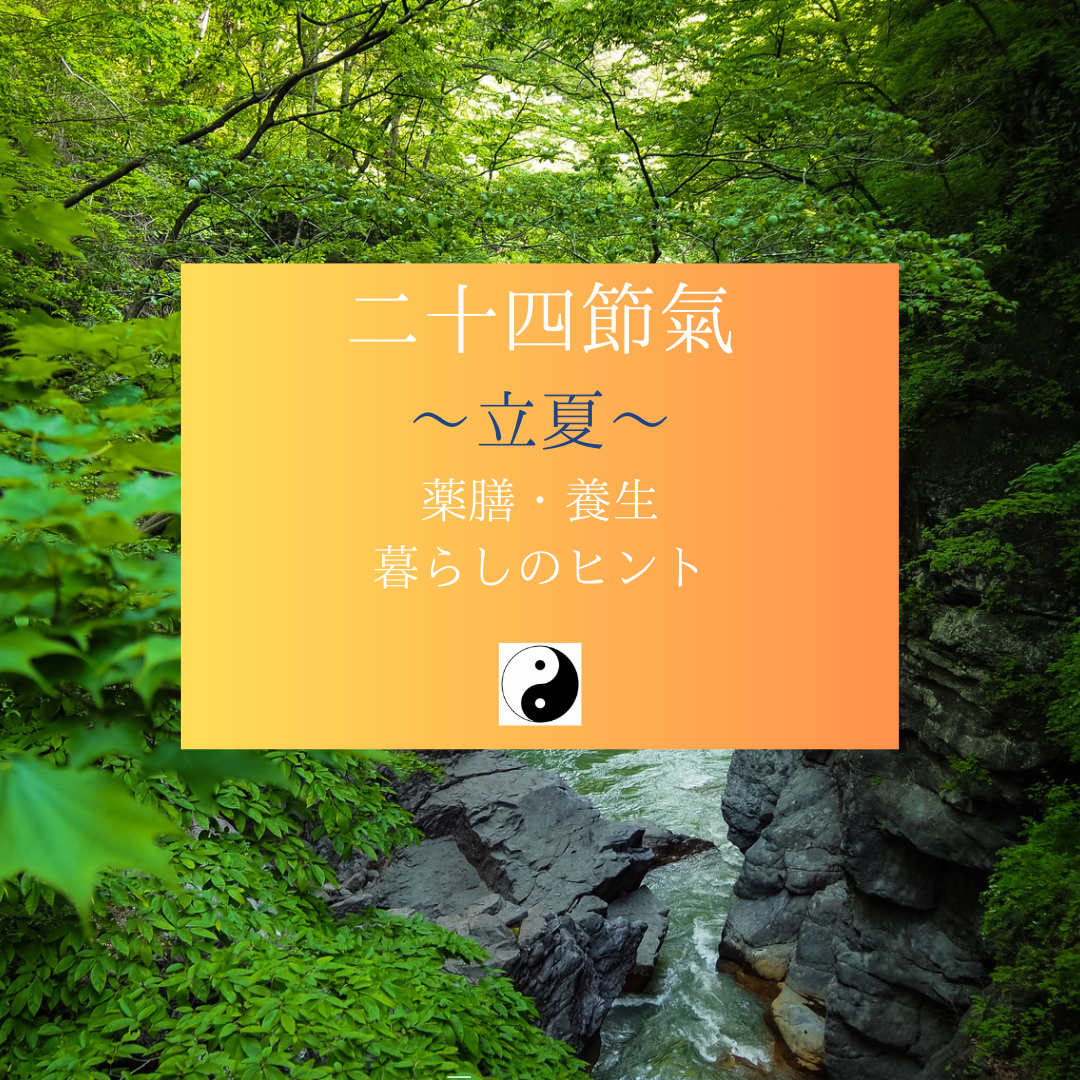 【立夏】二十四節気　初夏の養生/喜多見狛江　ヨガ　薬膳　リハビリ　ヘルスケア研究所