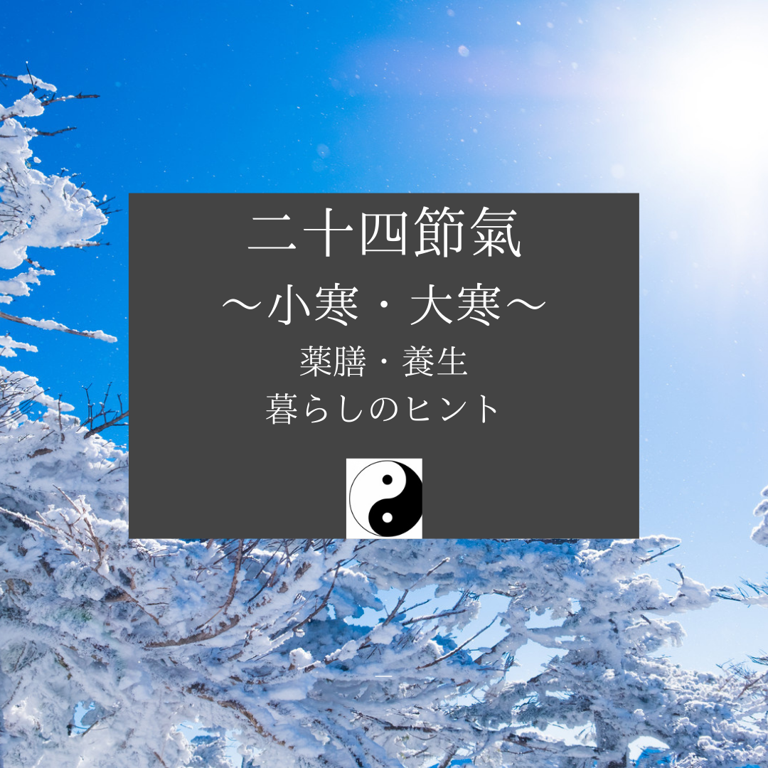 二十四節気「小寒・大寒」薬膳養生暮らしのヒント/喜多見狛江 ヨガ薬膳リハビリ　ヘルスケア研究所　サラフロウ