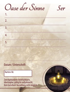 Oase der Sinne 5er -Mehrfachkarte 
