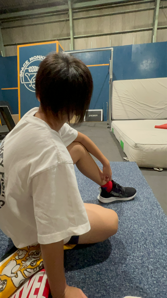 準備運動開始前👍