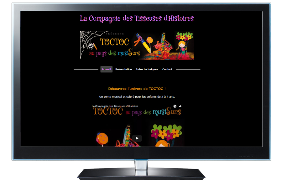 Webdesign - Compagnie Les Tisseuses d'Histoires, Puy-de-Dôme (63)