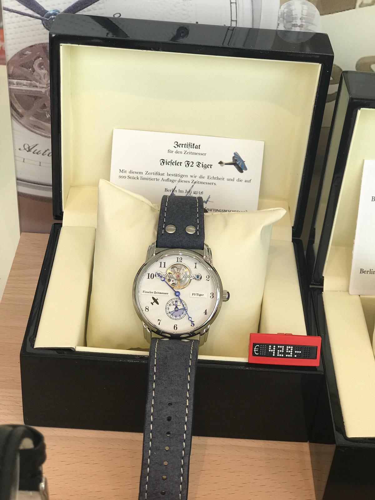 Uhren, Uhr, Fieseler, Lederband, Armbanduhr, Analog