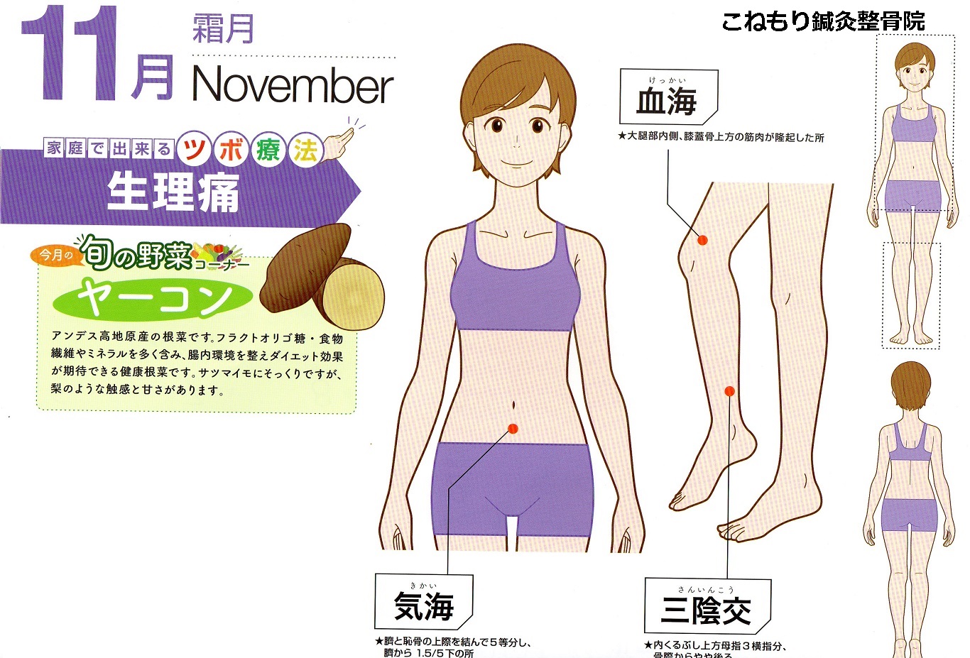 11月のツボ こねもり鍼灸 整骨院 11月のツボ こねもり鍼灸 整骨院
