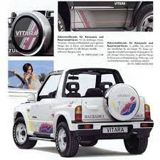 publicita per suzuki vitara bianco decapotabile sin la cappotta suzuki vitara