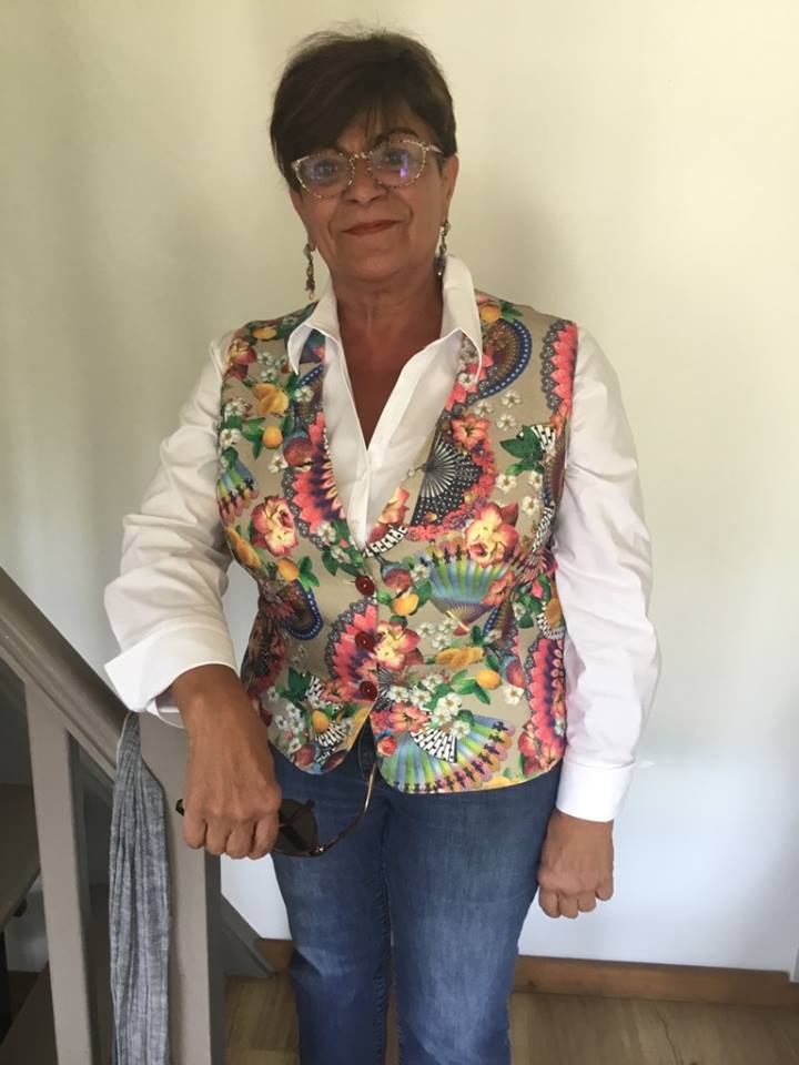 Un gilet aux milles couleurs - Demande sur-mesure