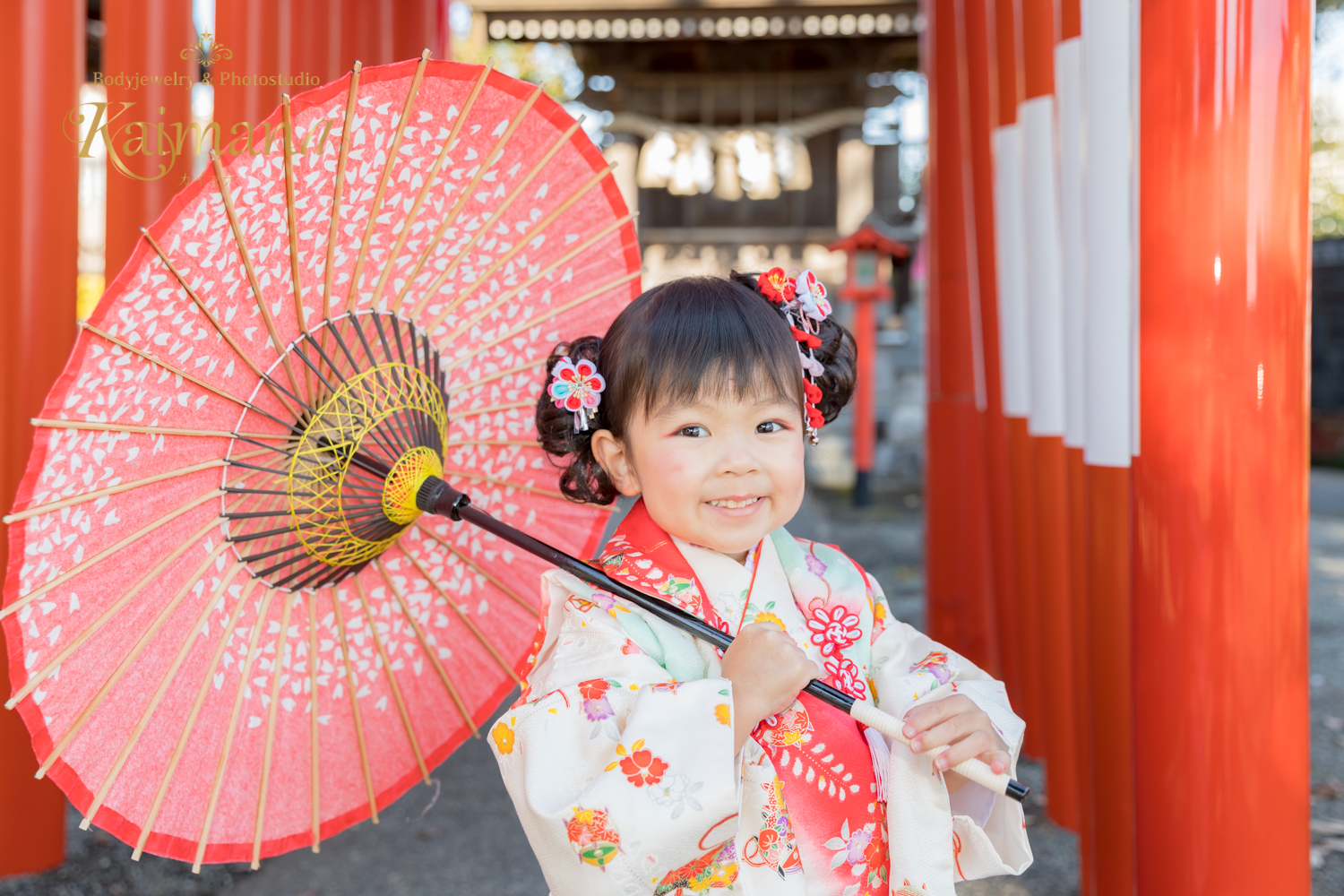 七五三お参り同行撮影│３歳女の子