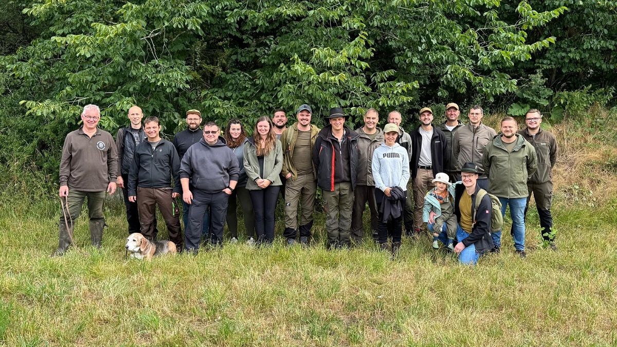13.07.2025: Start des diesjährigen Jagdkurses mit dem traditionellen Waldbegang