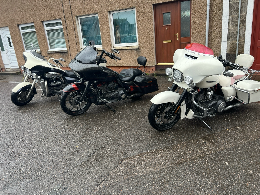 Vor der Wohnung in Inverness 
