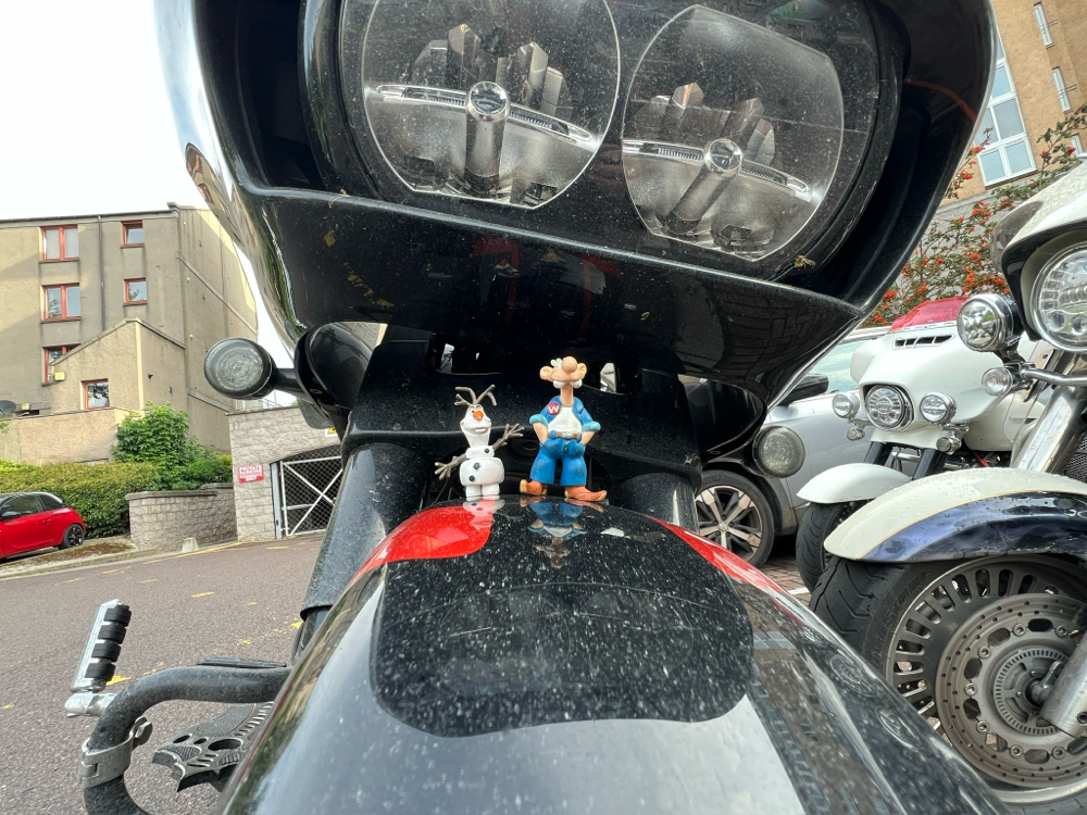Okay, sie wollten mal auf einer Harley stehen…