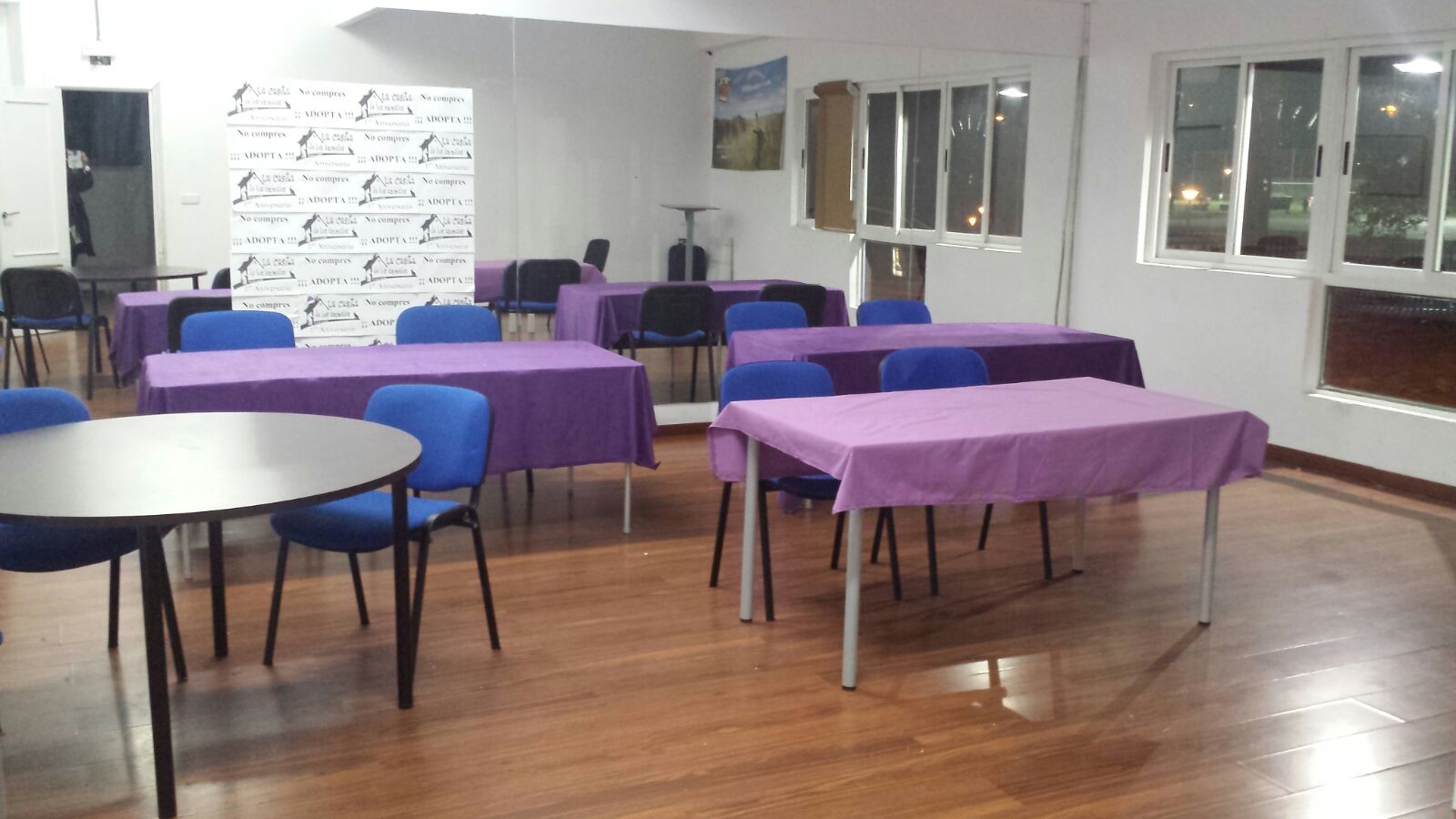 La sala de la Casita de los Animales preparada