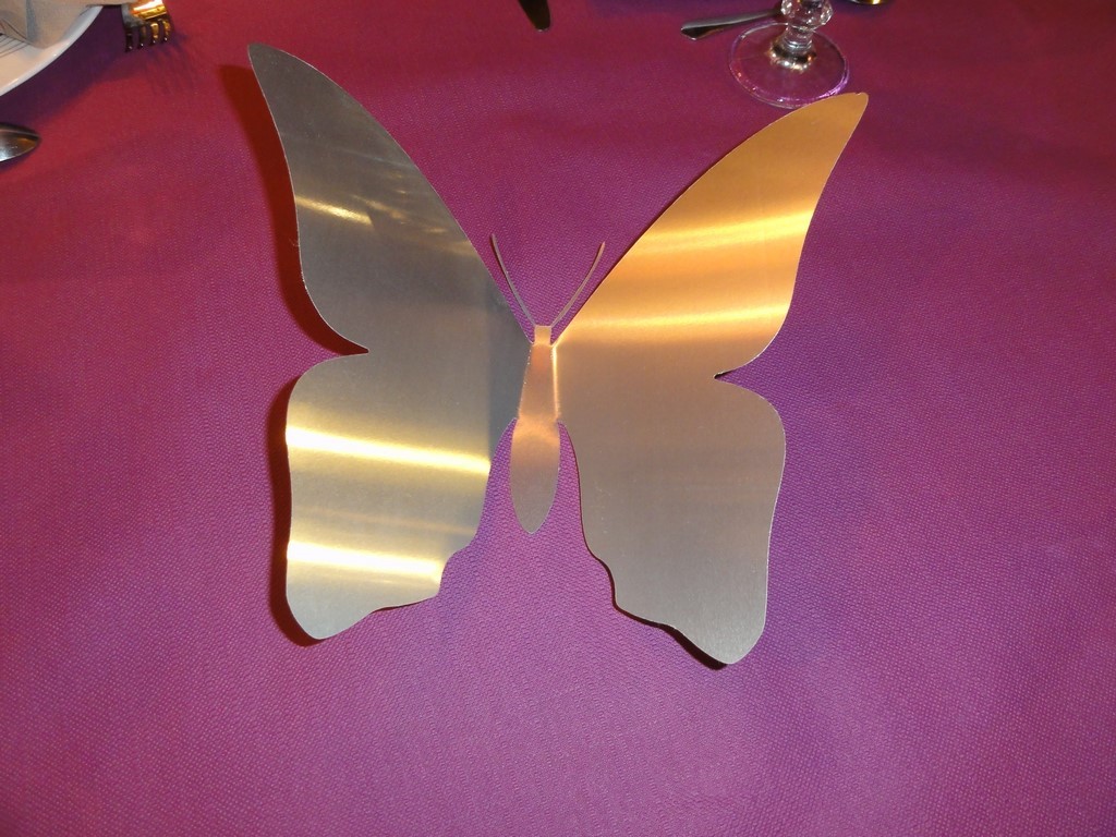 Décoration de table ou murale en aluminium