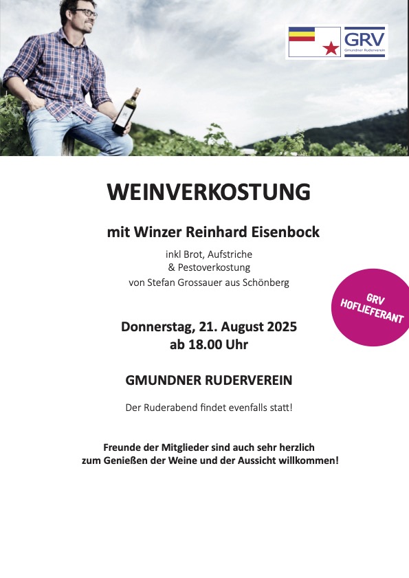 Weinverkostung am 21.08.2025 ab 18:00