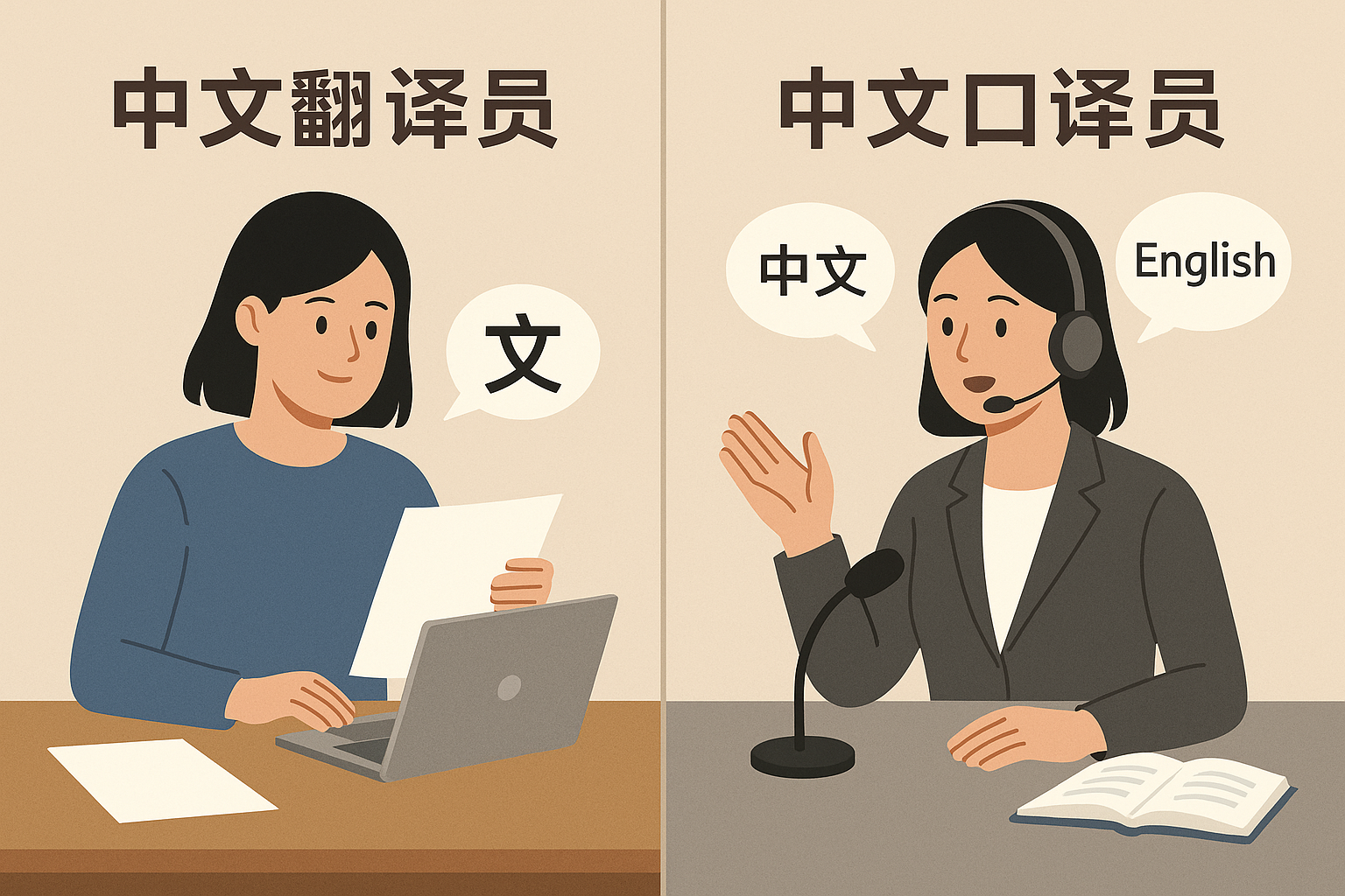 中文翻译员与中文口译员的区别是什么？