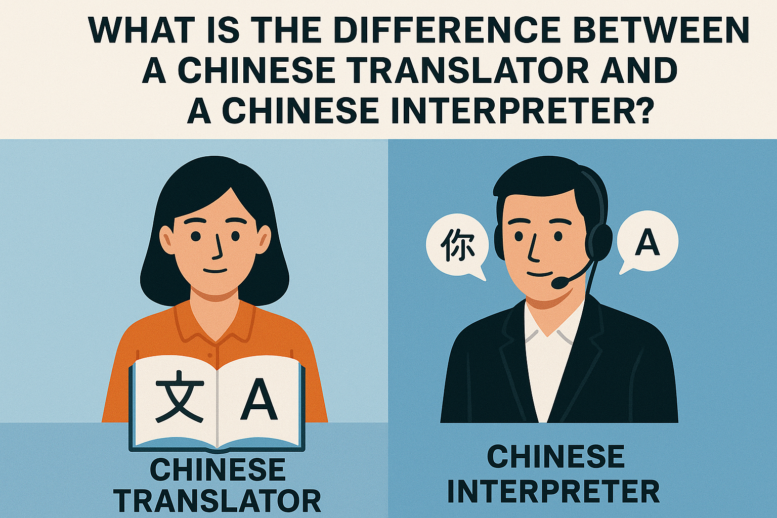 What Is the Difference Between a Chinese Translator and a Chinese Interpreter?