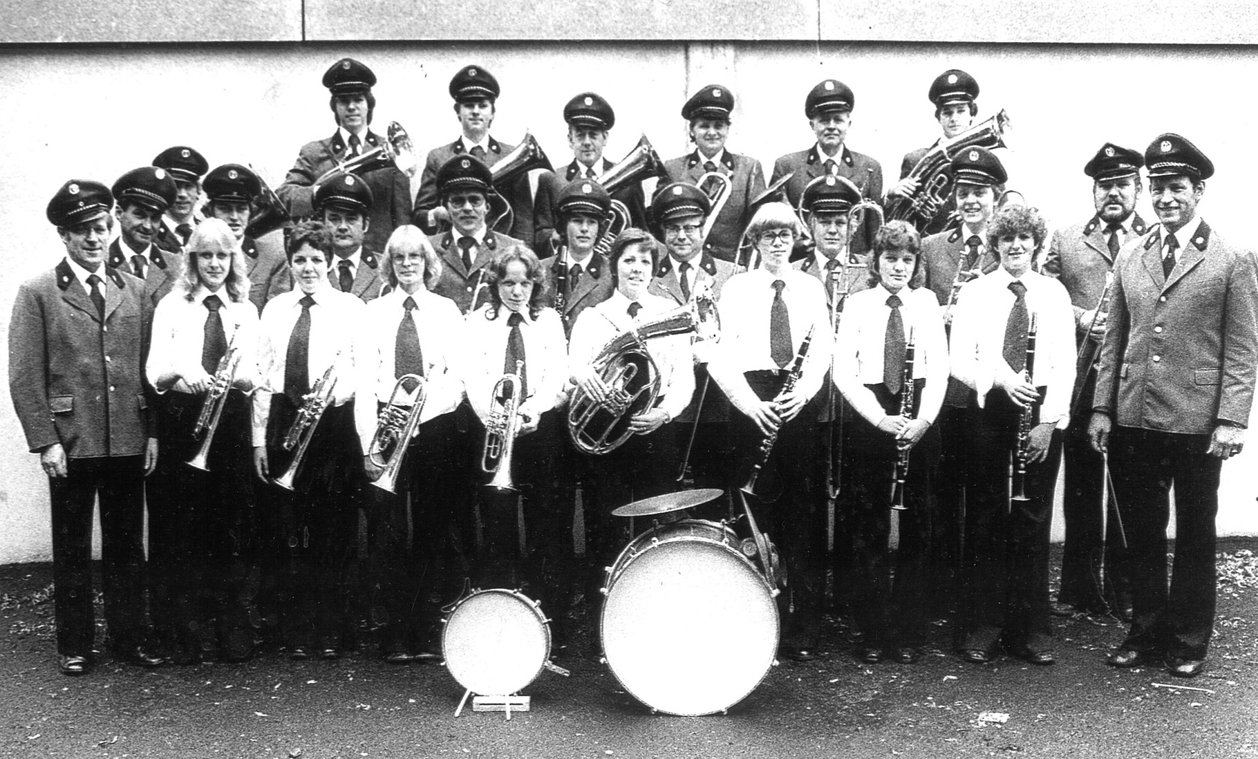 Musikverein - Ende der 70er Jahren unter Dirigent Heiner Schrage