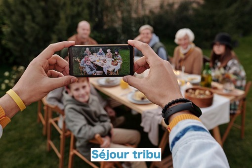 séjour tribu, week-end en famille, week-end entre amis, cousinade, retrouvaille, regroupement au Domaine de Joreau 