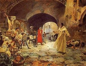 El pare Jofré defenent un foll, de Joaquim Sorolla.