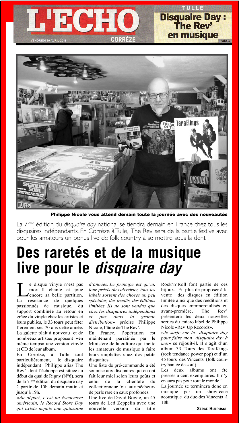 Rev'Up Records TaraKings Les Vincents 