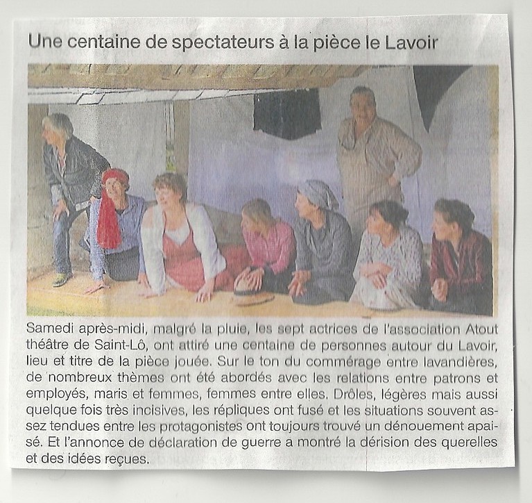 le lavoir représentation à Carentan