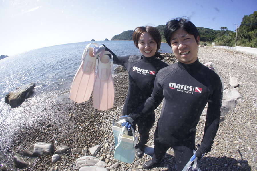 牛深 砂月海岸　施設が近くにあるポイントと、施設が無いけどサンゴや熱帯魚がたくさん見られるポイントがある。