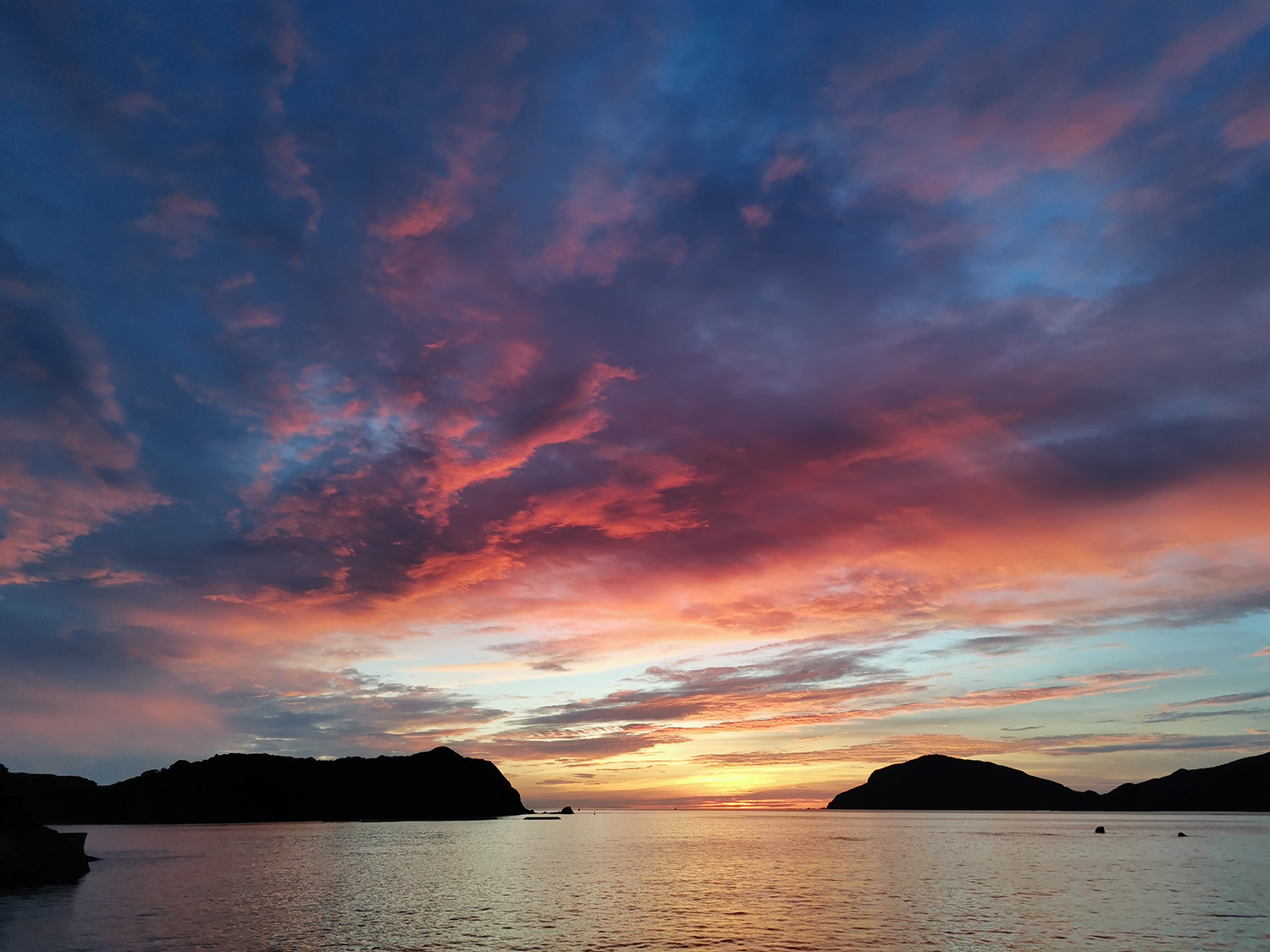 黒石海岸の夕景２