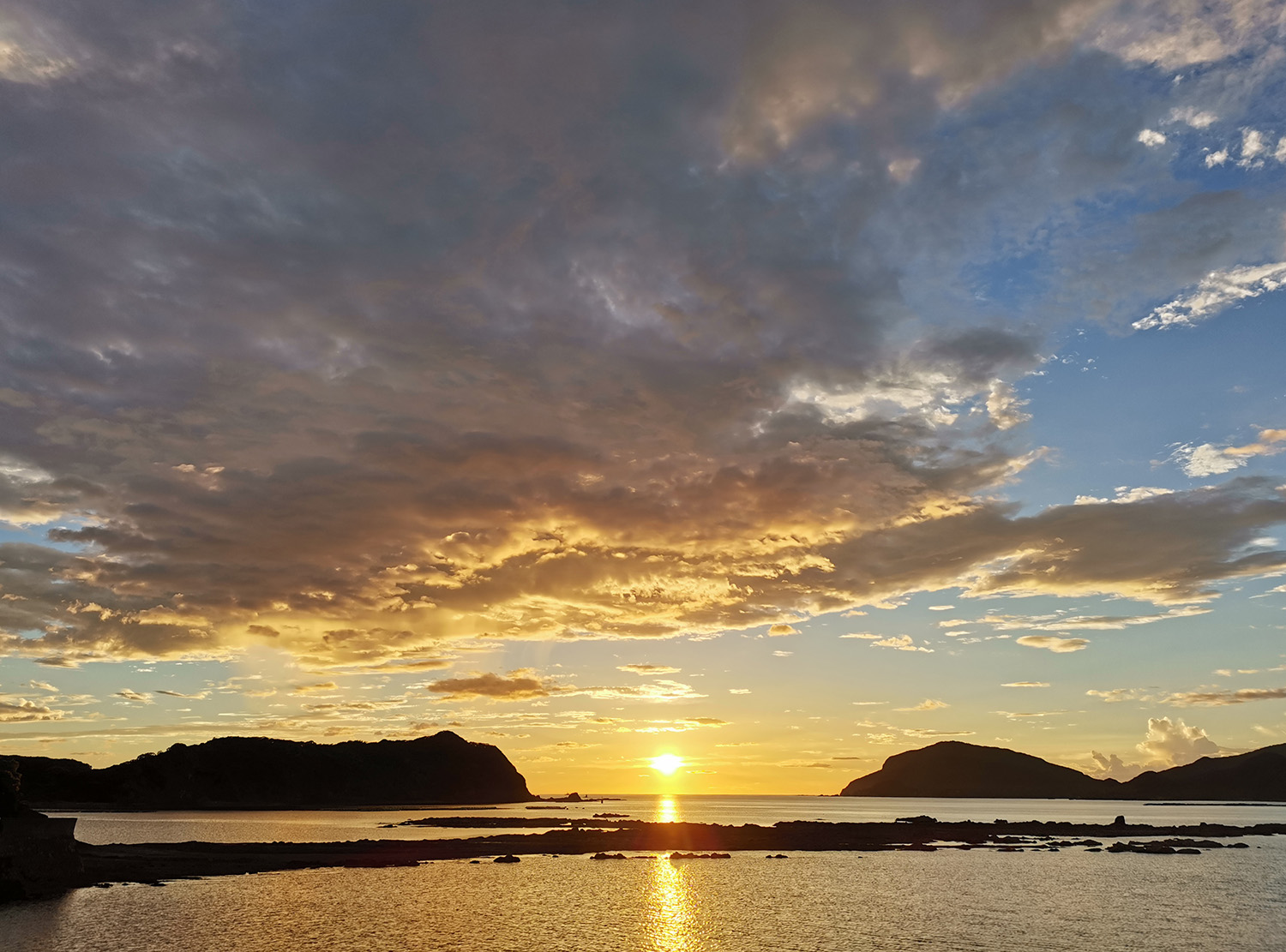 黑石海岸夕景