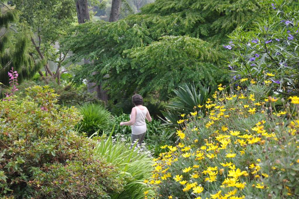 Maureen in the wild gardens of Mountstewart