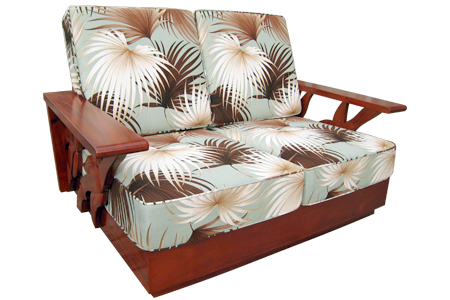 Mahogany side carving sofa 2 seat