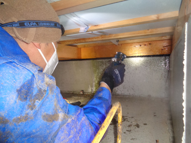 既存住宅におけるシロアリ防除工事