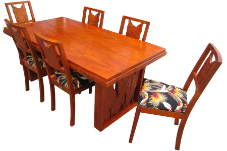 Acacia Royal Dining Table - 一宮町不動産販売・ハワイアン家具