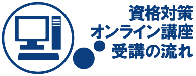 CADCIL　資格対策オンライン講座　受講の流れ