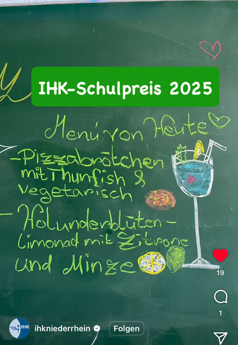 Besuch von Frau Bartels (IHK) im Unterricht
