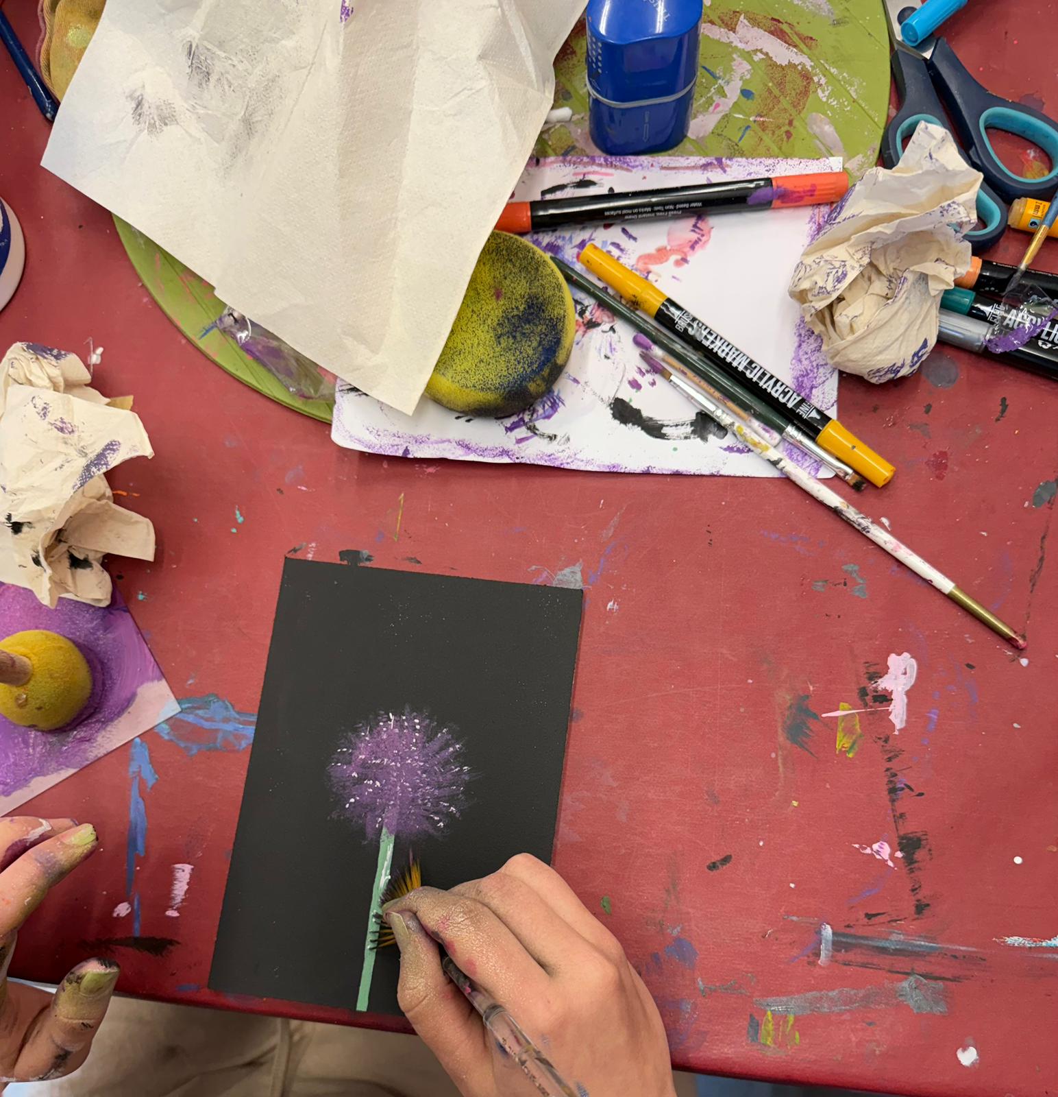 Farben im Atelier
