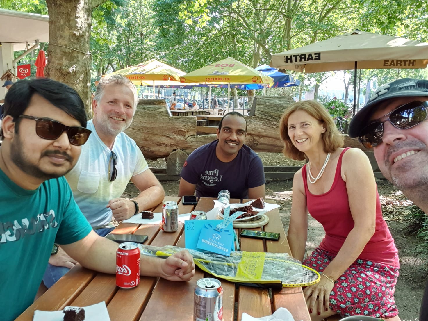 07/8: Ontmoeting met mijn team in het Amsterdamse Bos. Als vanouds erg gelachen.