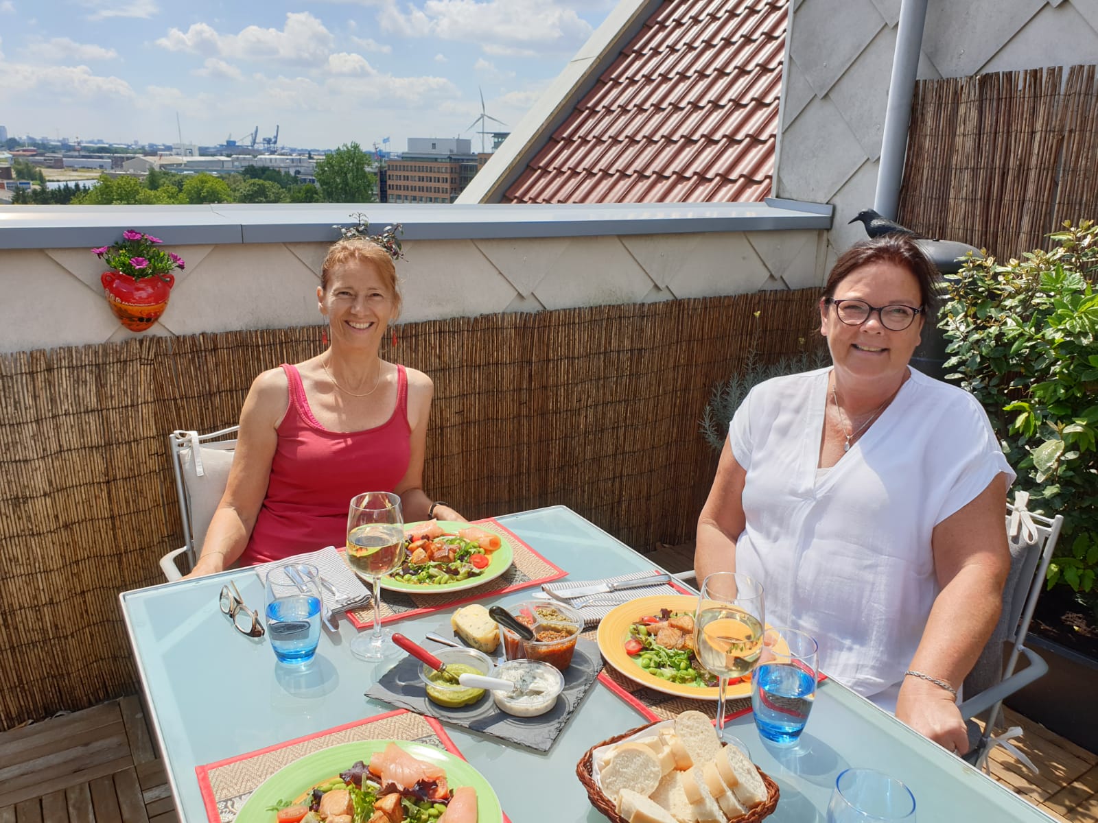 Lunch met Mariska en Karin
