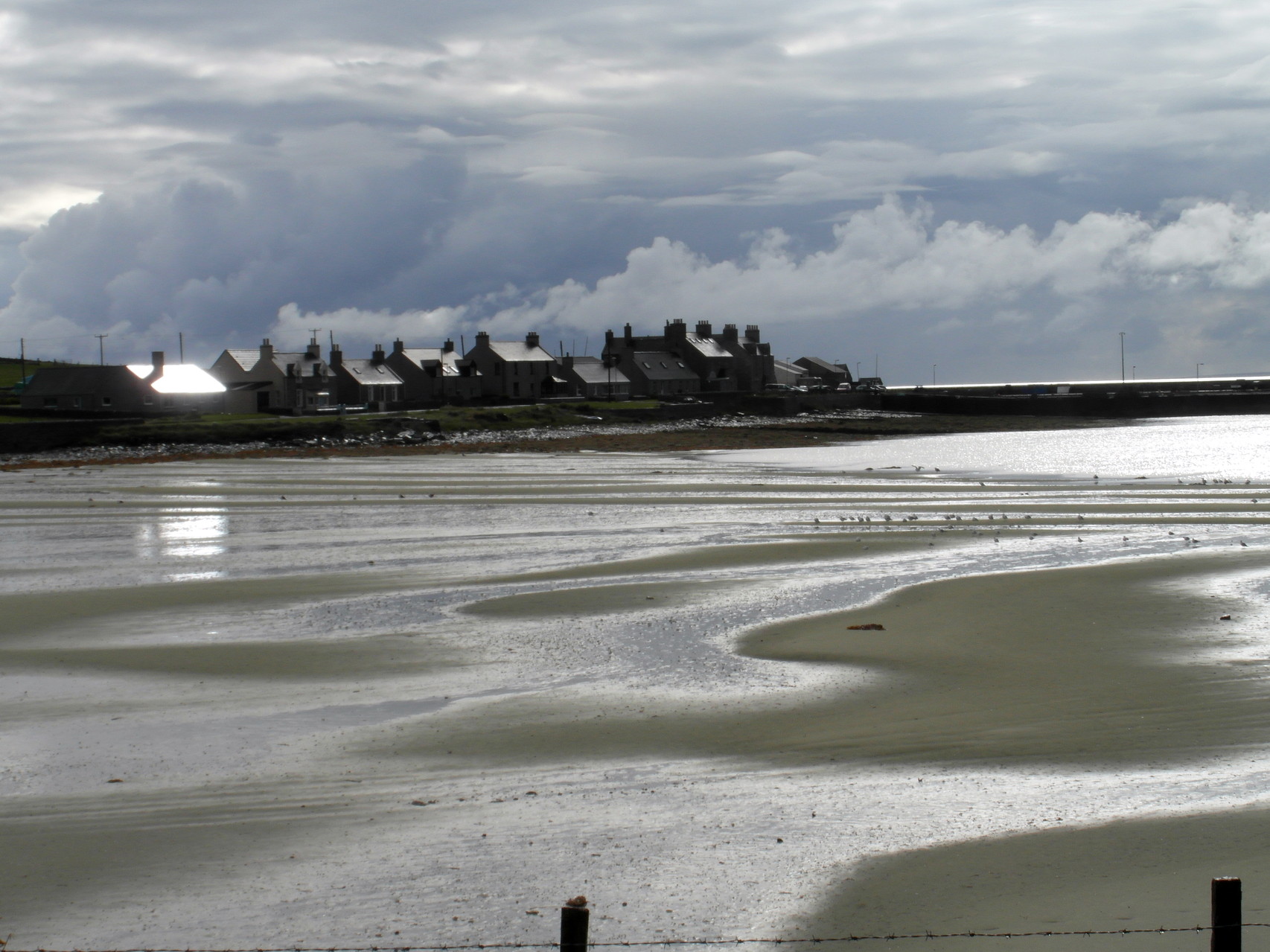 De haven van Pierowall
