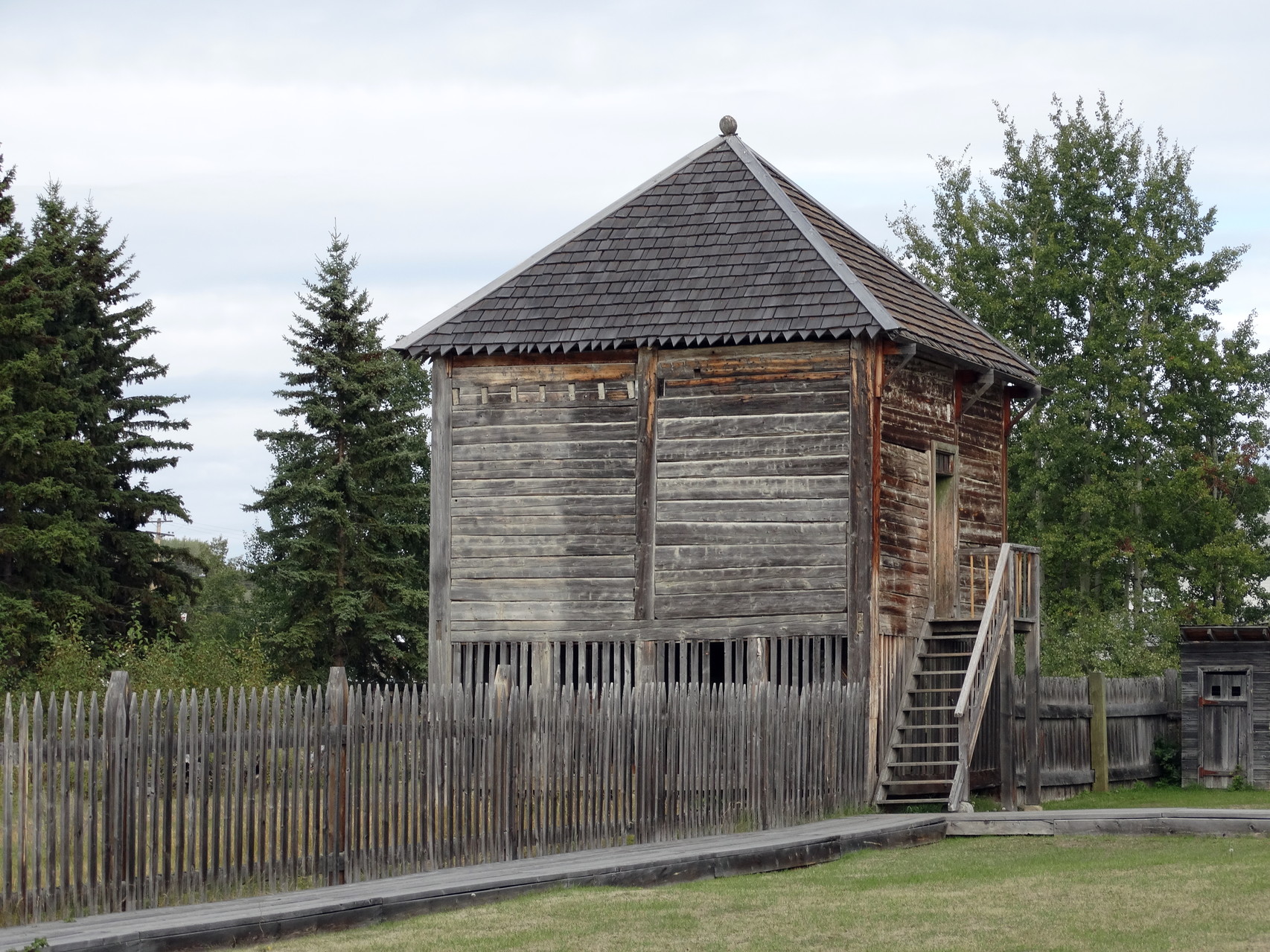 Bewaarkamer van de zalm in Hudson Trading Post